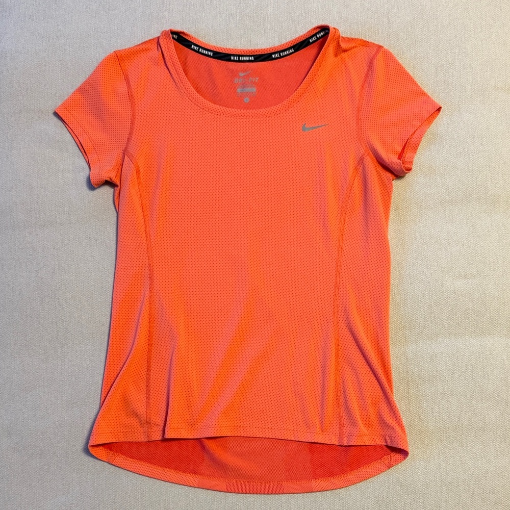 Nike Women's DRI-FIT Orange Short Sleeve Tee